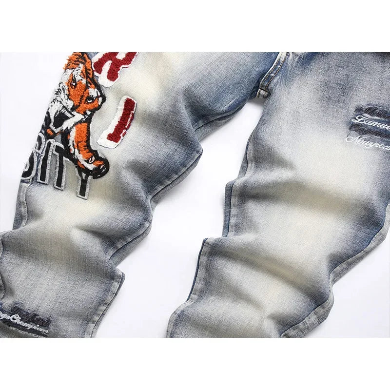 Amiri Tiger Head Denim Jeans