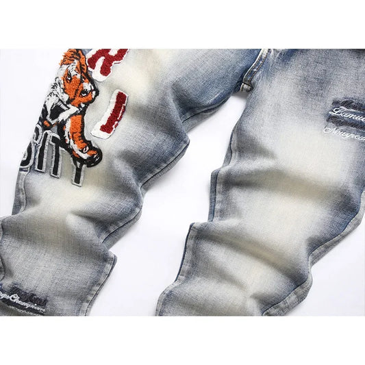 Amiri Tiger Head Denim Jeans